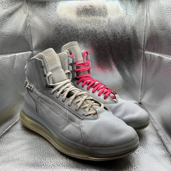 Size 13 Nike Air Max 720 Saturn Pure Platinum Mens High Top Sneaker AO2110-003 - Picture 1 of 10